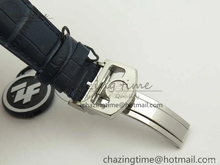 MIROTIME 0521 Affordable Portuguese Real PR Real Annual Calendar IW5035 ZF 1:1 Best Edition White Dial Blue Markers on Blue Leather Strap A 7143